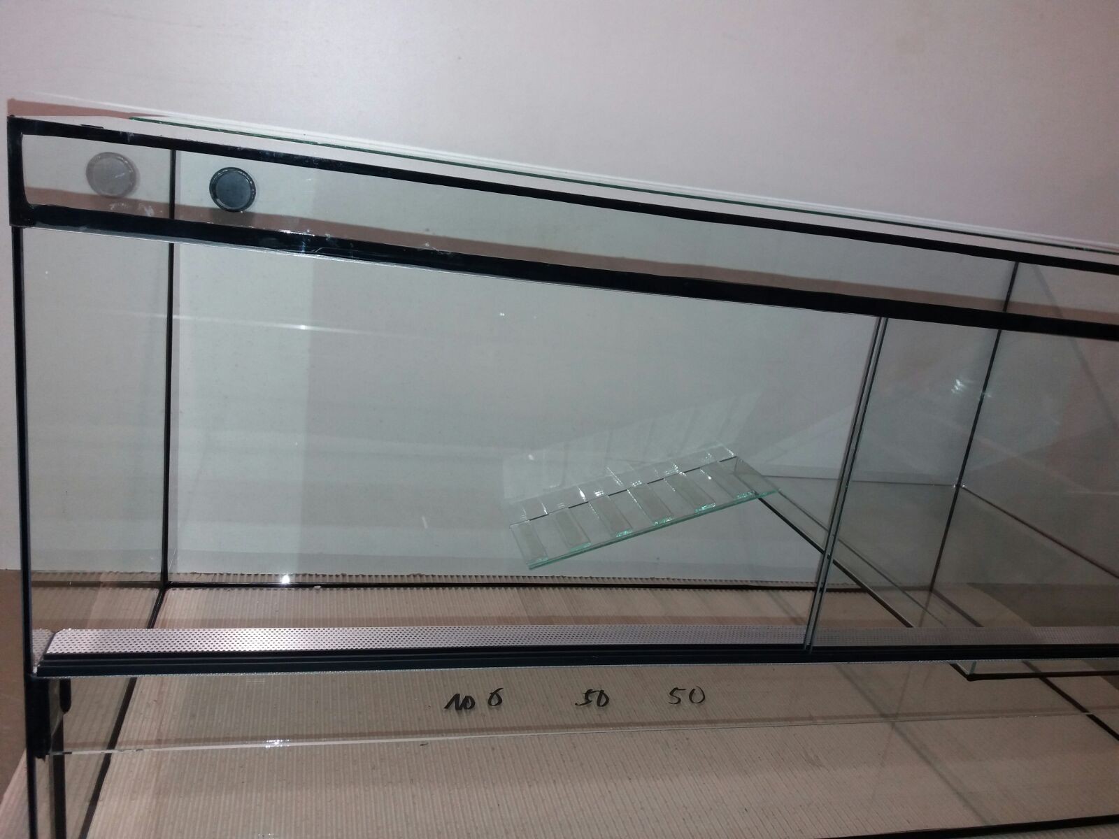 Wasserschildkröten-Terrarium 100 x 50 x 50 cm (BxTxH)