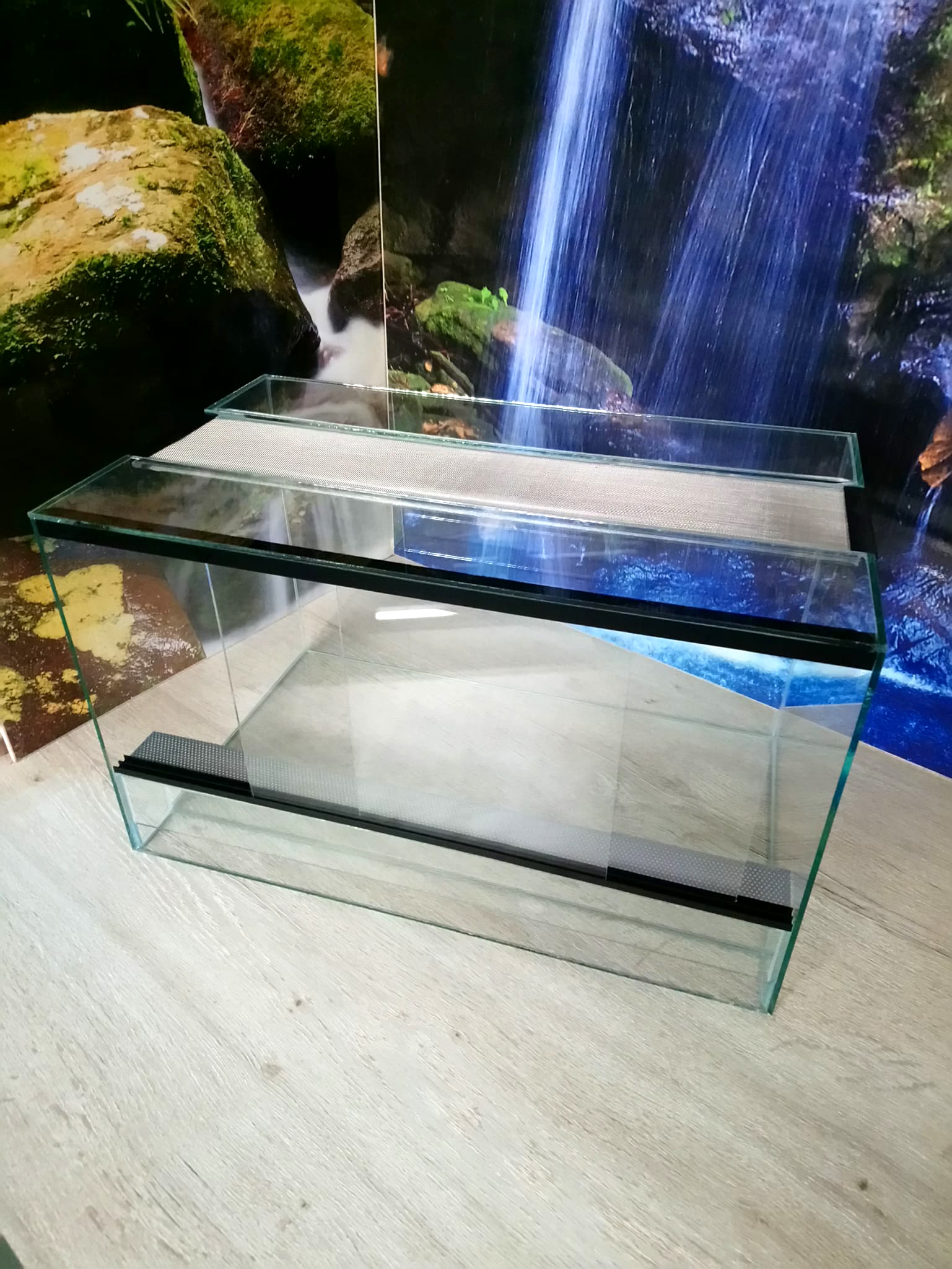 Glasterrarium 80 x 40 x 50 cm (BxTxH) mit Schiebetür